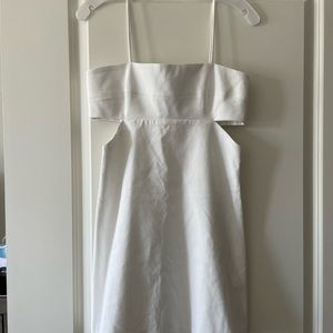 Zara white cut out dress